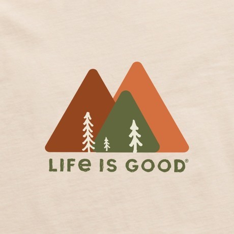 LIFE IS GOOD Moška kratka majica CRUSHER TEE - STRANGE TRIP MOUNTAINS