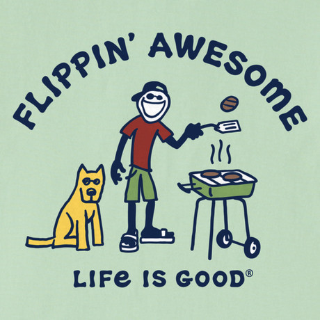 LIFE IS GOOD Moška kratka majica FLIPPIN' AWESOME