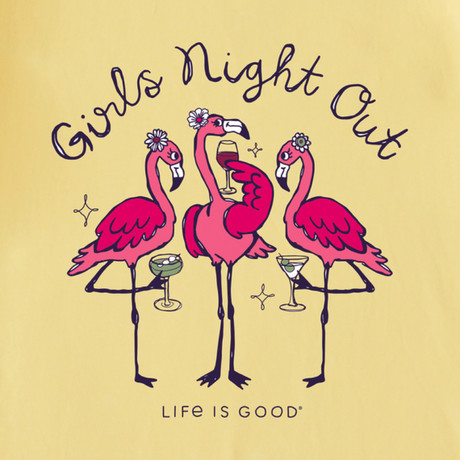 LIFE IS GOOD Ženska kratka majica GIRLS NIGHT OUT